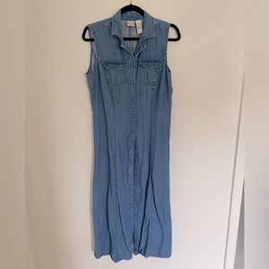 Denim Look Long Dress